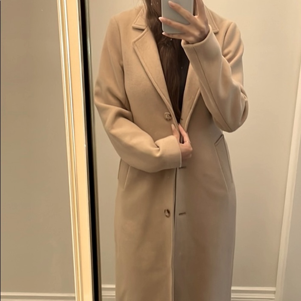 Abercrombie & Fitch Dad coat in beige - Picture 4 of 4